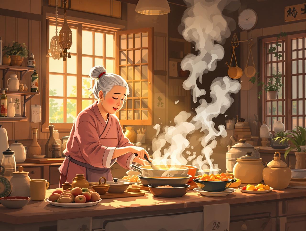 黄果AI短剧作品《外婆的厨房》- 亲情伦理题材短剧