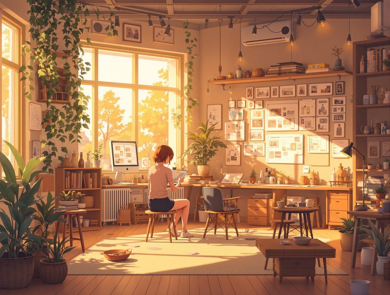 黄果AI短剧品牌故事 - 温暖的创作工作室